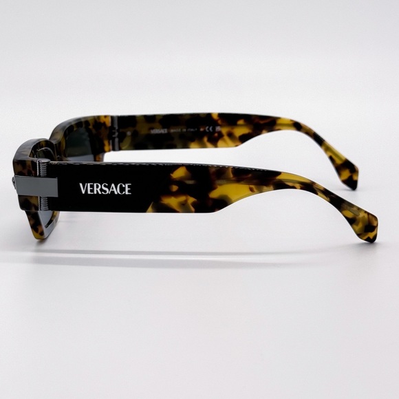 NEW VERSACE VE4465 5456/87 BROWN MOD 4465 SQUARE VE4465 545687 UNISEX SUNGLASSES - Picture 5 of 9